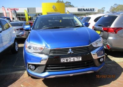 Mitsubishi ASX car inspection