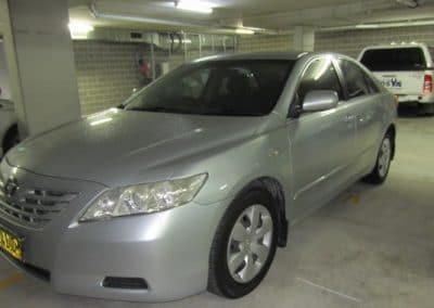 Toyota Camry Car being inspected